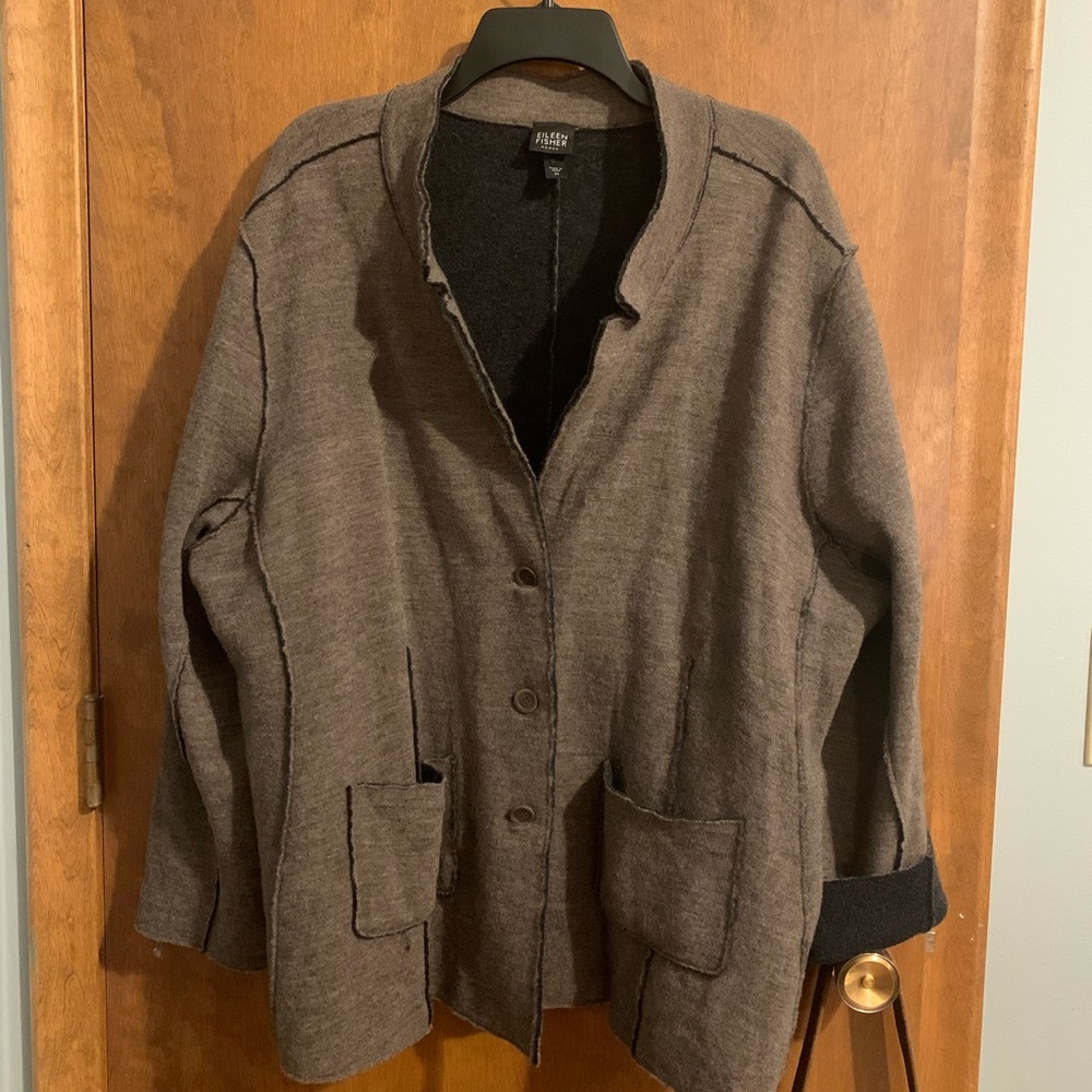 3X // Eileen Fisher felted wool jacket